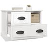 vidaXL Bedside Cabinet High Gloss White 60x39x45 cm