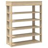 vidaXL Shoe Rack Sonoma Oak 80x30x98 cm Engineered Wood