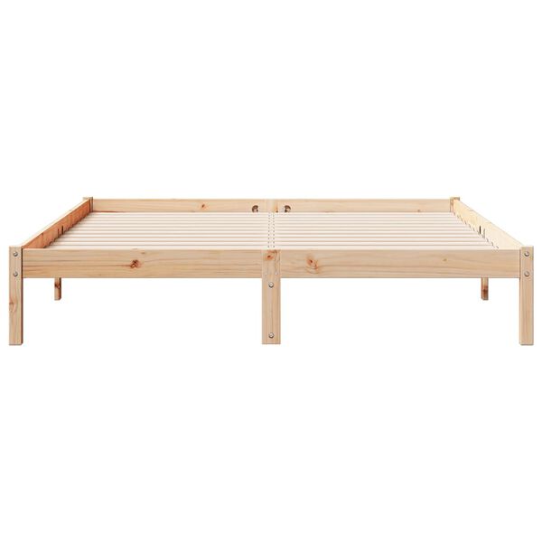 vidaXL Extra Long Bed Frame without Mattress 140x210 cm Solid Wood Pine