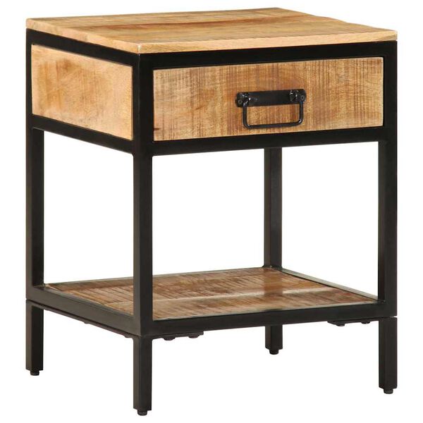 vidaXL Bedside Cabinet Brown 40 x 35 x 50 cm Solid Mango wood