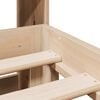 vidaXL Bookcase Bed without Mattress 180x200 cm Super King Solid Wood Pine