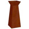 vidaXL Pillar Planter Rusty 40 x 40 x 100 cm Weathering Steel