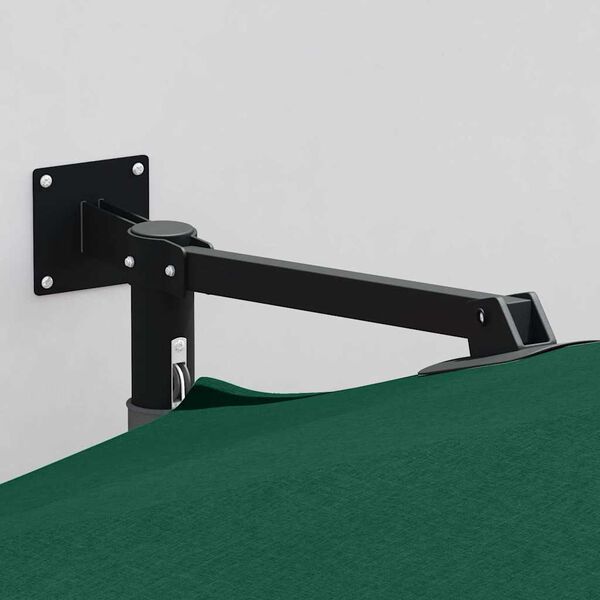 vidaXL Garden Parasol Green and Black 248 x 248 x 148 cm