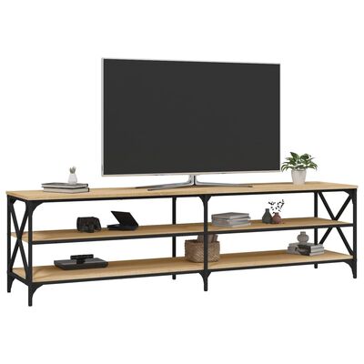 vidaXL TV Cabinet Sonoma Oak 180x40x50 cm Engineered Wood