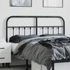 vidaXL Metal Replace Headboard Black 140 cm
