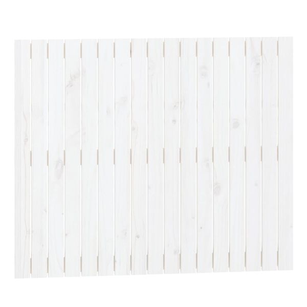 vidaXL Wall Headboard White 108x3x90 cm Solid Wood Pine