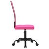 vidaXL Office Chair Height Adjustable Pink Mesh Fabric