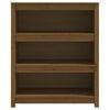vidaXL Book Cabinet Honey Brown 80x35x97 cm Solid Wood Pine