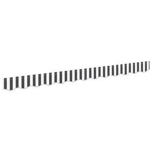 vidaXL Awning Valance Replacement Anthracite and White 230 x 20 cm