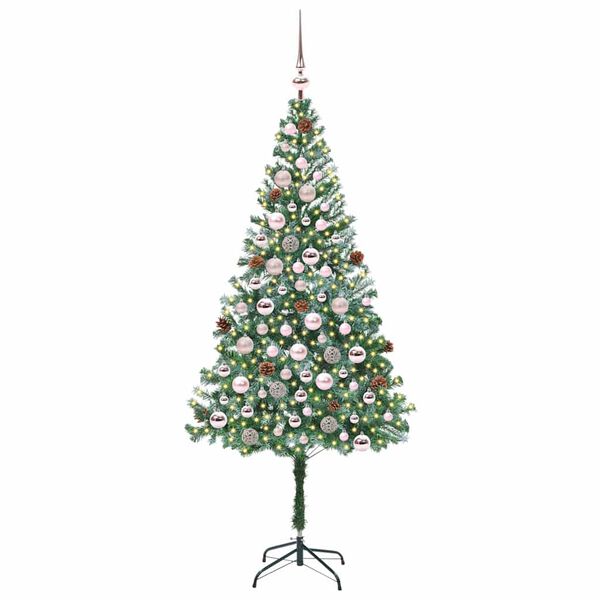 vidaXL Artificial Christmas Tree with Stand Green 180 cm PVC and Steel