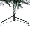 vidaXL Slim Artificial Half Christmas Tree with Flocked Snow 210 cm