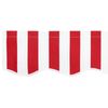 vidaXL Awning Replacement Fabric Red and White 380 x 195 cm Polyester