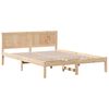 vidaXL Bed Frame Brown 160 x 200 cm Solid Pine wood