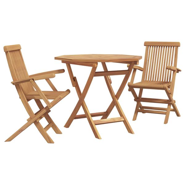 vidaXL Garden Dining Set 3 pcs Brown Solid Acacia Wood