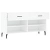 vidaXL Shoe Bench White 102x35x55 cm Engineered Wood