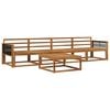 vidaXL Outdoor Sofa Set 5 pcs Natural Solid Acacia Wood