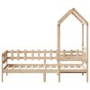 vidaXL Day Bed with Roof without Mattress 80x200 cm Solid Wood