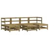 vidaXL 7 Piece Garden Lounge Set Impregnated Wood Pine