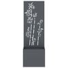 vidaXL Garden Privacy Screen Floral Anthracite 50 x 32 x 150 cm