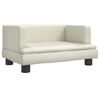vidaXL Dog Bed Cream 60x40x30 cm Faux Leather