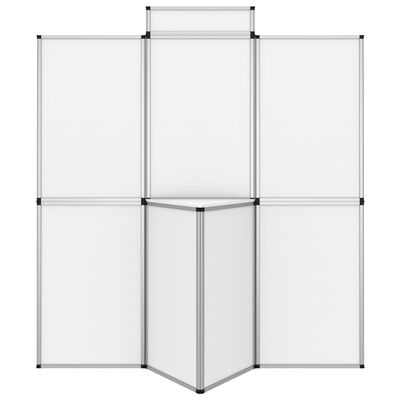 vidaXL 8-Panel Folding Exhibition Display Wall 181x200 cm White