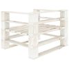 vidaXL 6 Piece Garden Pallets Lounge Set Wood White