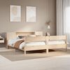 vidaXL Bookcase Bed without Mattress 180x200 cm Super King Solid Wood Pine