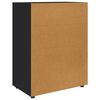 vidaXL Storage Cabinets 2 pcs Black 80 x 48 x 105 cm Engineered Wood