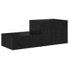 vidaXL Storage Cabinet 2 pcs Black Oak 127 x 41 x 40 cm