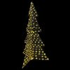 vidaXL Christmas Tree with 240 LEDs Warm White 180 cm Rattan