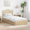 vidaXL Storage Bed with Drawer Sonoma Oak 100 x 200 cm Engineered Wood