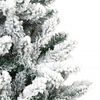 vidaXL Artificial Hinged Christmas Tree with Flocked Snow 150 cm