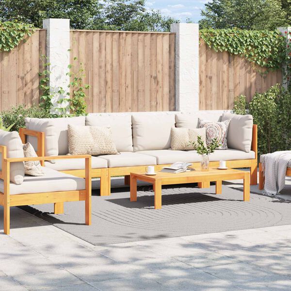 vidaXL Area Rugs Square Cream 240 x 240 cm