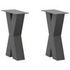 vidaXL Coffee Table Legs X-Shaped 2 pcs Anthracite 28x(42-43) cm Steel