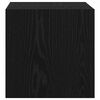 vidaXL Wall Cabinet 2 pcs Black Oak 37 x 37 x 37 cm Engineered Wood