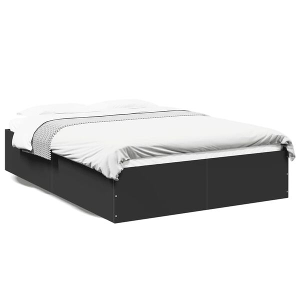 vidaXL Bed Frame without Mattress Black 120x190 cm Small Double