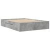 vidaXL Bed Frame without Mattress Concrete Grey 120x200cm Engineered Wood