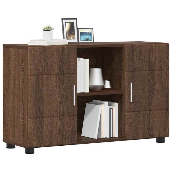 vidaXL Sideboard Brown Oak 88.5 x 30.5 x 55.5 cm Engineered Wood