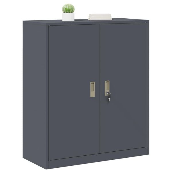 vidaXL Storage Cabinet Anthracite 90 x 40 x 105 cm Steel