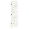 vidaXL Room Divider&nbsp;4 Panels White Solid Wood Paulownia