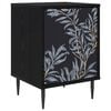 vidaXL Bedside Cabinet DOKKUM Black Oak 36 x 33 x 51 cm