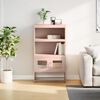 vidaXL Highboard Pink 68x39x123 cm Steel