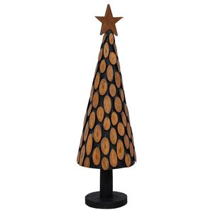 vidaXL Christmas Tree with Stand Brown 150 cm Solid teak wood