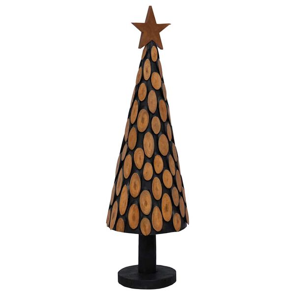 vidaXL Christmas Tree with Stand Brown 150 cm Solid teak wood