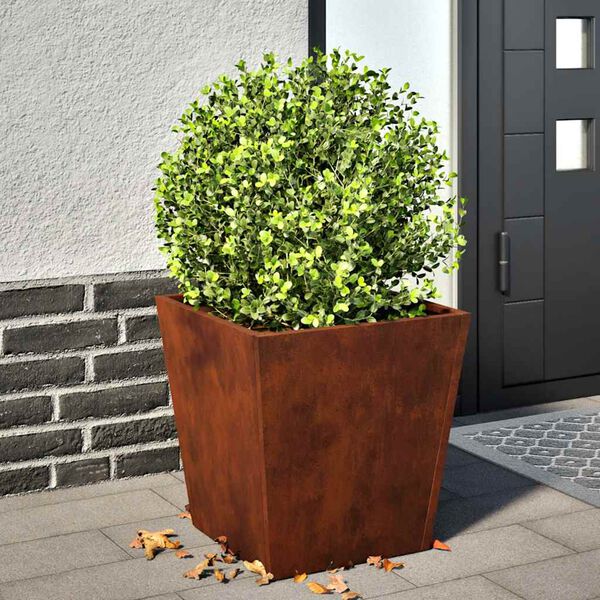 vidaXL Garden Planters 2 pcs 40x40x40 cm Weathering Steel