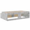 vidaXL Bed Frame Concrete Grey 100 x 200 cm Engineered Wood