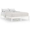 vidaXL Bed Frame without Mattress White Solid Wood Small Double
