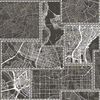 Noordwand Wallpaper Urban Friends & Coffee City Maps Black and Grey