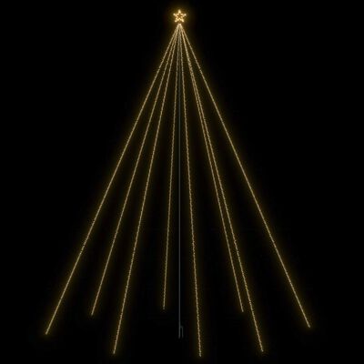 vidaXL LED Christmas Waterfall Tree Lights Indoor Outdoor 1300 LEDs 8m