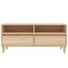 vidaXL TV Cabinet Sonoma Oak 100x34.5x44.5 cm Engineered Wood